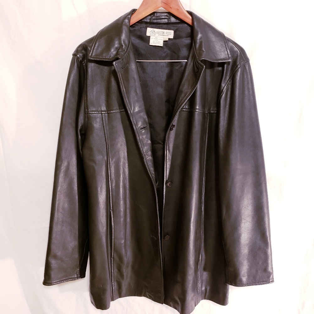 Austin Reed Leather Coat